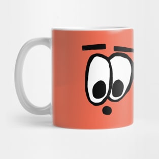 Orange Surprised Eyes Mug